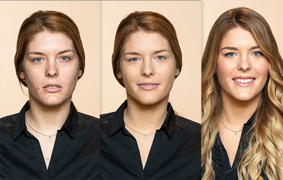 Monikina transformacija Dermablend 3D Correction puderom